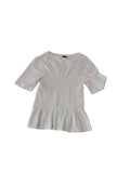 Modern Works Peplum Top Short Sleeves