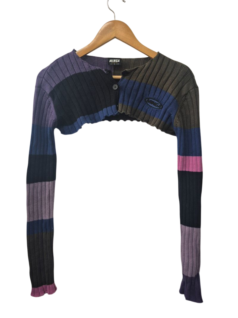 Minga Ribbed Cropped Long Sleeves