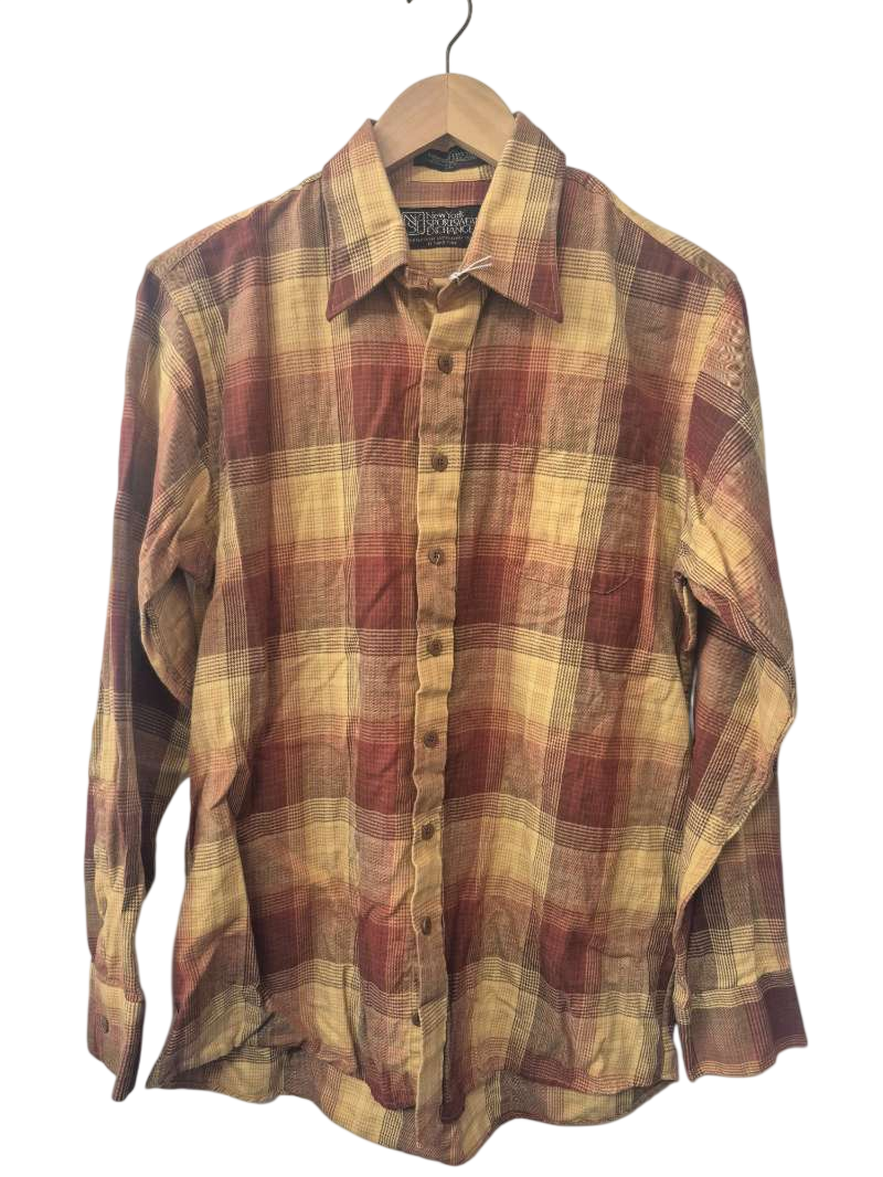 New York Sportswear Plaid Button-Up Shirt Vintage