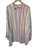 American Eagle Striped Button-Up Long Sleeves