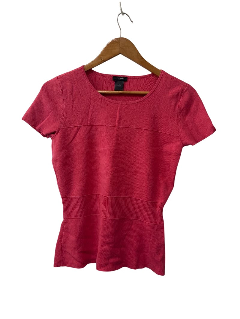 Ann Taylor Scoop Neck Short Sleeves
