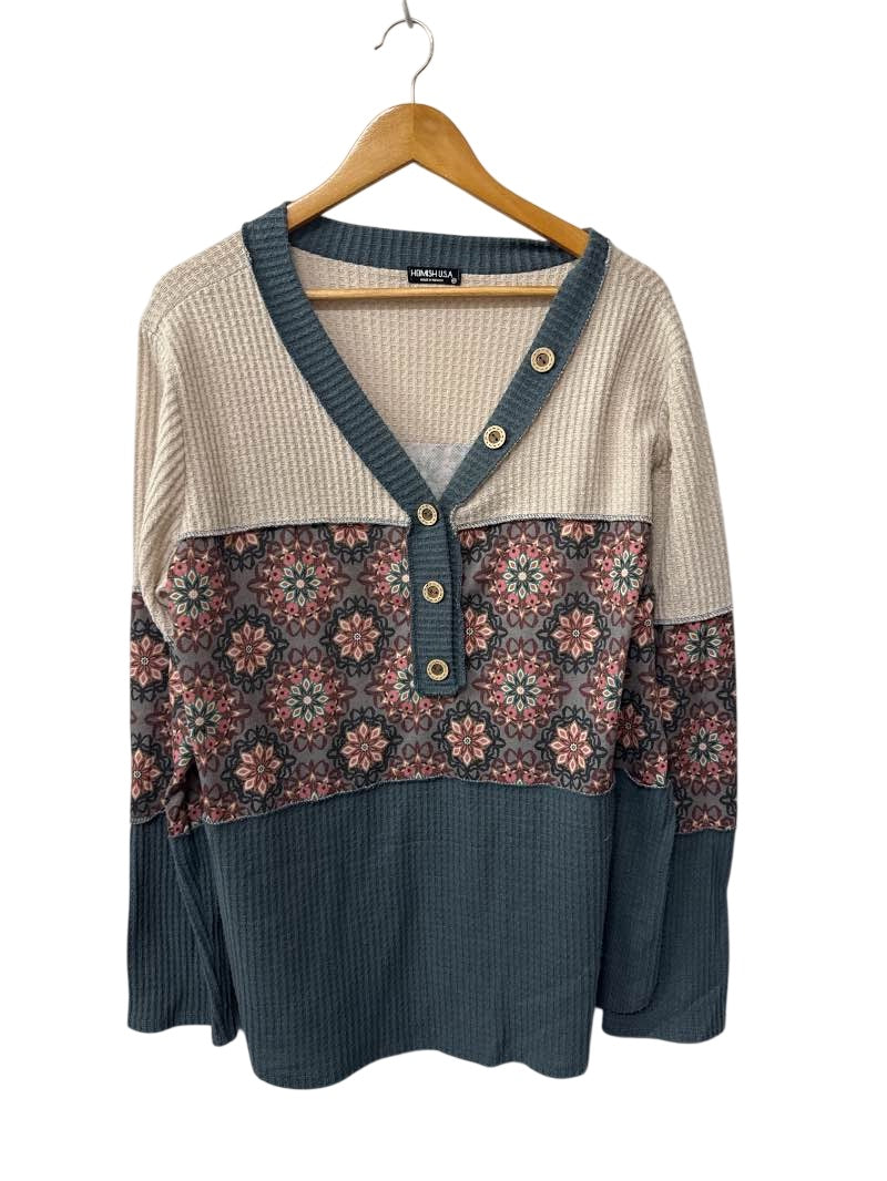 Heimish U.S.A Button Henley Long Sleeves