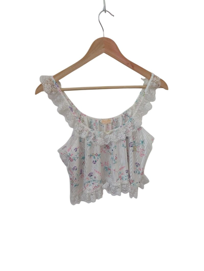 Erica Loren  Floral Lace Blouse Vintage