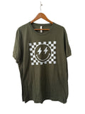 Canvas Graphic T-Shirt Short Sleeves