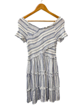 Japana Striped Ruffled Dresses