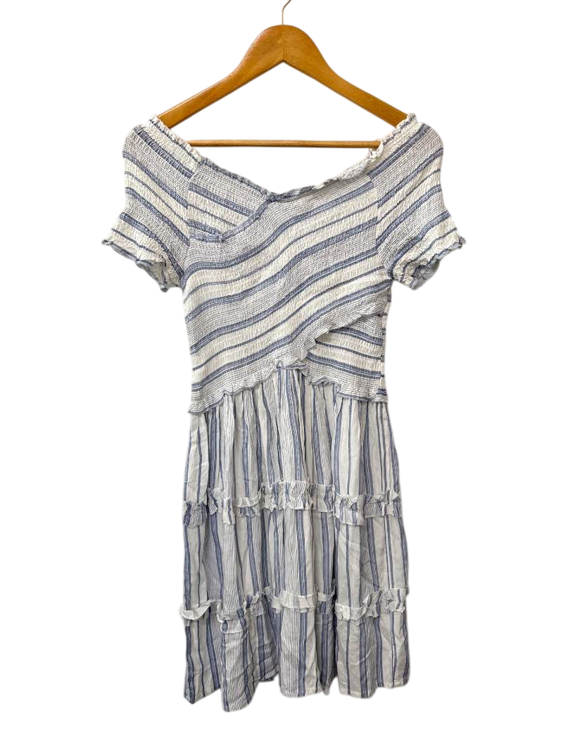 Japana Striped Ruffled Dresses