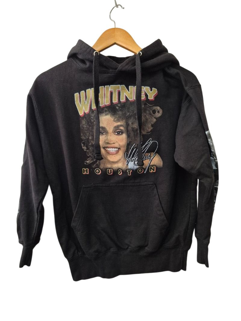 Whitney Houston Graphic Hoodie Long Sleeves
