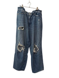 Old Navy Distressed Wide Leg Jeans