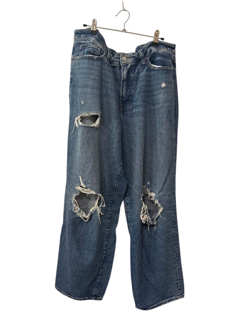 Old Navy Distressed Wide Leg Jeans