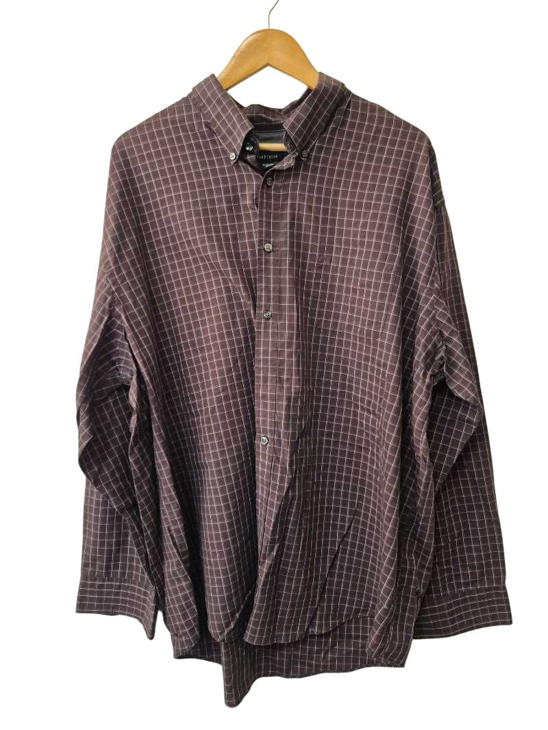Van Heusen Checkered Button-Up Men's