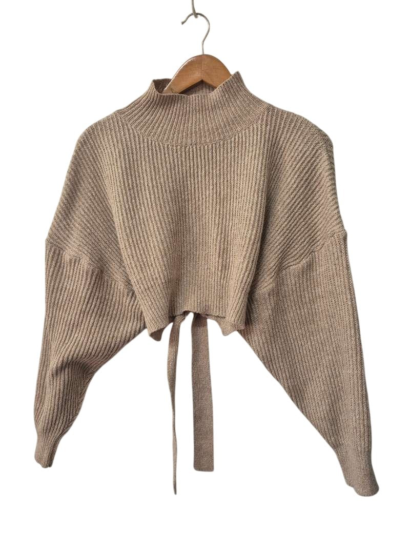 Shein Turtleneck Tie-Back Sweaters