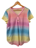 BomBom V-Neck Henley Short Sleeves