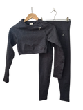 Gym Shark Cropped Crewneck Set Athletic