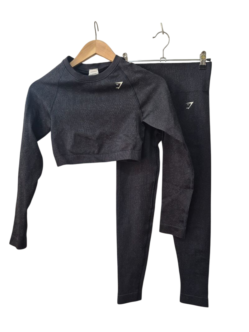 Gym Shark Cropped Crewneck Set Athletic