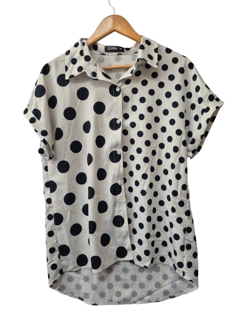 Izuria Polka Dot Blouse Short Sleeves