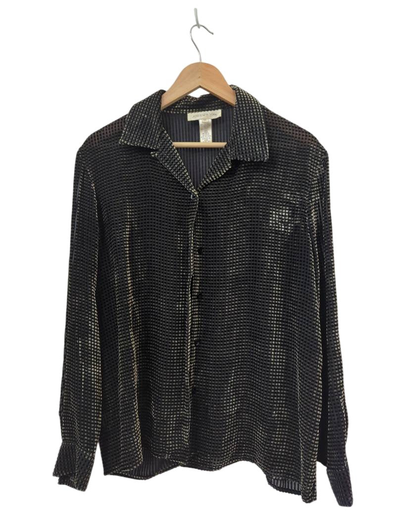 Jones New York Vintage Shimmer Blouse Vintage