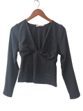 Abercrombie & Fitch V-Neck Top Long Sleeves