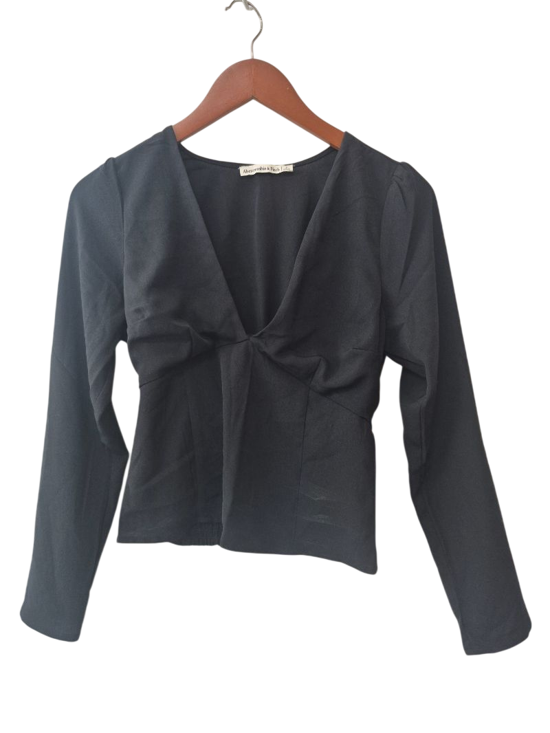 Abercrombie & Fitch V-Neck Top Long Sleeves