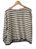 Rose Striped Knit Sweater Vintage