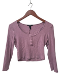 Forever 21 Buttoned Cropped Long Sleeves