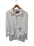 Onque Woman Star Embellished Cardigan Vintage