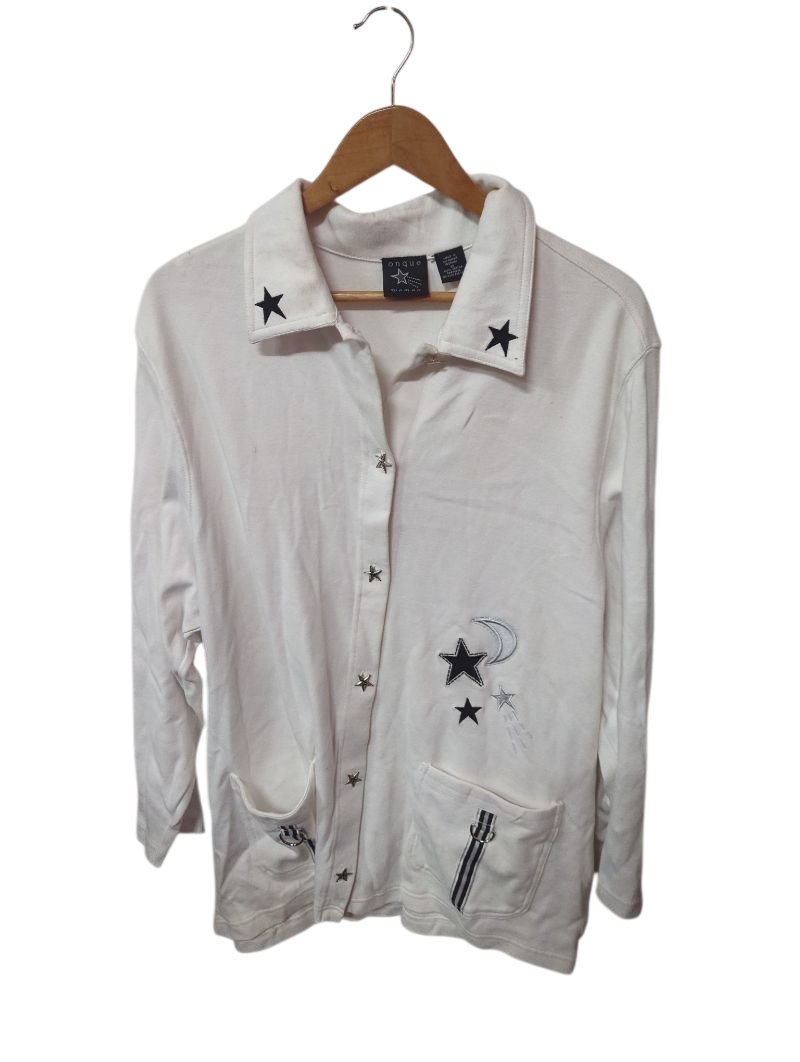 Onque Woman Star Embellished Cardigan Vintage
