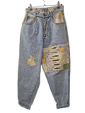 Used Patchwork Jeans Vintage