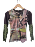 Graffiti Long-Sleeve Top Vintage