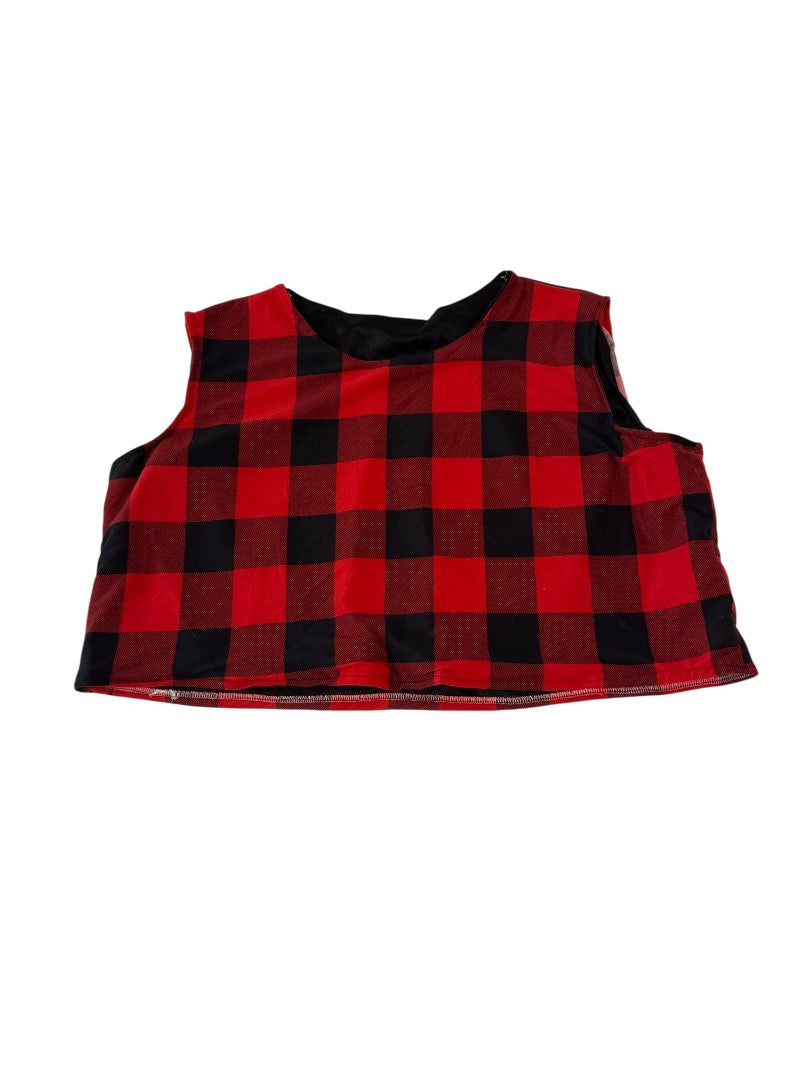 Plaid Crop Top Tanks