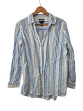 JNY Striped Button-Down Long Sleeves