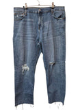 Gap Distressed Straight Leg Jeans