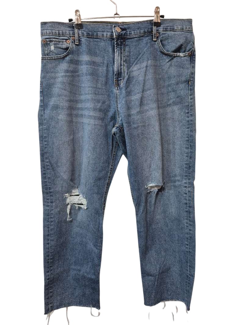 Gap Distressed Straight Leg Jeans