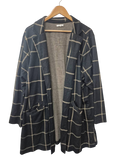 Maurices Plaid Open Cardigan Long Sleeves
