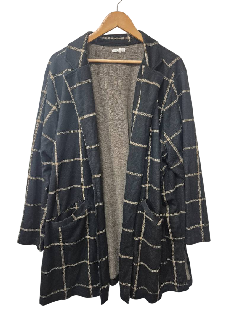 Maurices Plaid Open Cardigan Long Sleeves