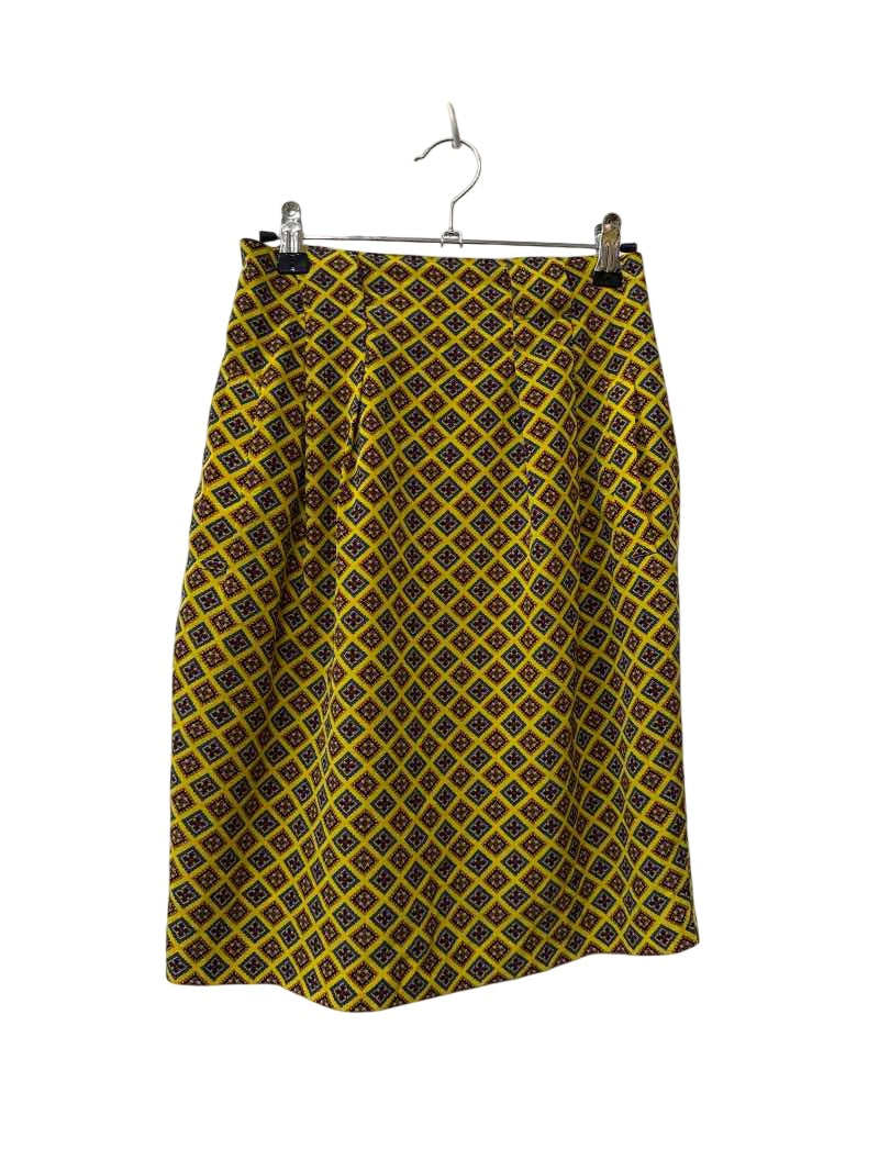 Una e Uno Geometric Pencil Skirt Vintage