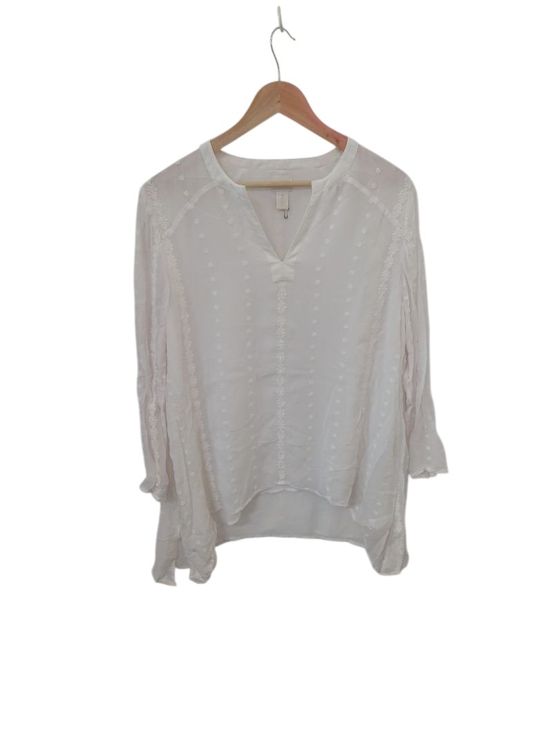 Chicos V-Neck Blouse Long Sleeves