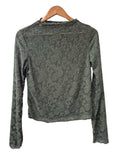 Sheer Patterned Long Sleeves