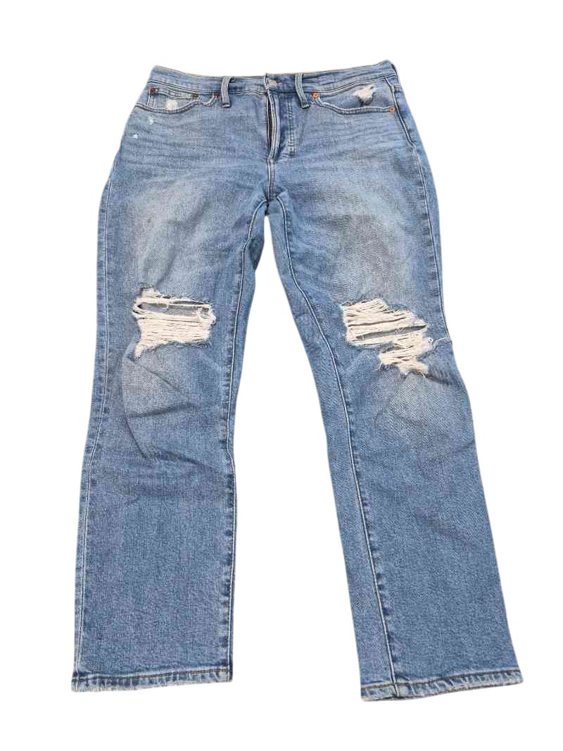 Madewell Distressed Straight Leg Jeans