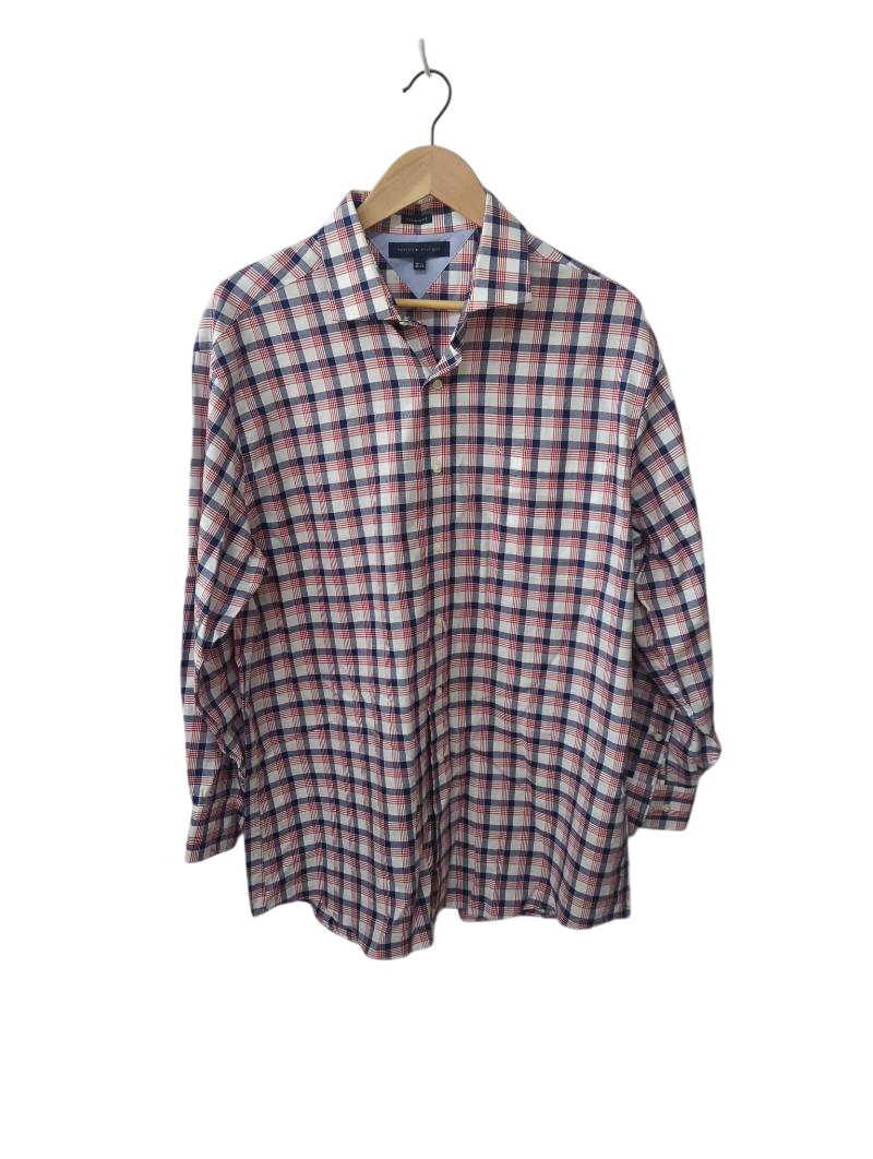 Tommy Hilfiger Plaid Button-Up Men's