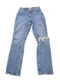 Abercombie & Fitch Distressed Straight Leg Jeans