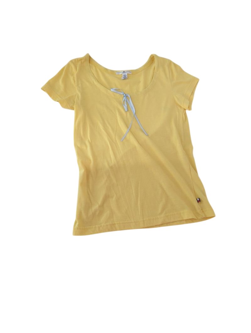 Tommy Hilfiger Ribbon Scoop-Neck Short Sleeves