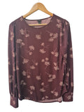 Ann Taylor Floral Print Blouse Long Sleeves