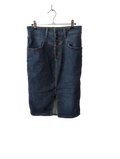 Ophelia Roe Button-Front Denim Skirt