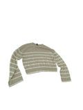 Divided Striped Crewneck Sweaters