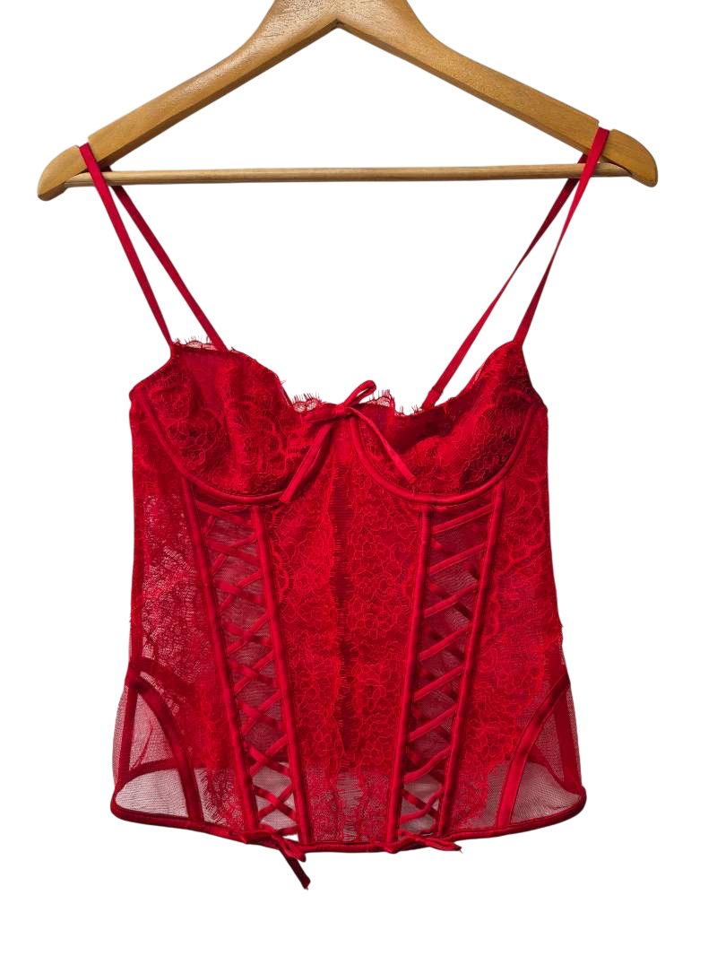 Lace-Up Bustier Tanks