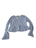 Universal Thread Peplum Blouse Long Sleeves