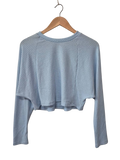 Paper Crane Cropped Sweater Long Sleeves