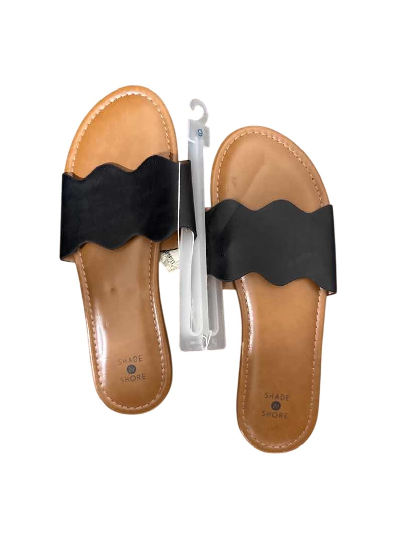 Shade & Shore Wavy Strap Sandals