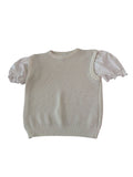 Grace + Karma Puff Sleeve Knit Short Sleeves