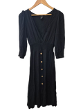 Forever 21 Button Front V-Neck Dresses